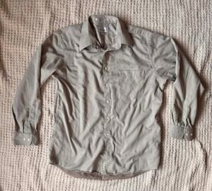 Barrington Shirt Mens 16.5 34/35 Beige Button Up Lyocell Cotton Dress